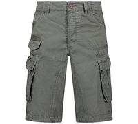 Geographical Norway PANORAMIQUE - Pantaloncini da uomo New Basic, grigio, XL