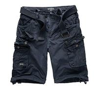 Geographical Norway - Pantaloncini cargo/Bermuda stile cacciatore con cintura e bandana UD blu navy XXXXL