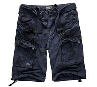Geographical Norway - Pantaloncini cargo/Bermuda stile cacciatore con cintura e bandana UD Navy Camo. L