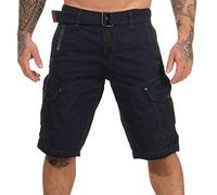 Geographical Norway Pantaloni Bermuda Pantaloncini Corti Shorts Peanut Men Uomo Men SR019H/GN-Blu-L