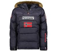 Geographical Norway - Parka con passamontagna caldo, da uomo, impermeabile, con cappuccio in pelliccia spessa, per esterni, giacca calda da vento, invernale, fodera esterna da uomo