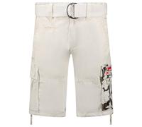 Geographical Norway Pasteque Men Pantaloncini Bermuda, Bianco, XXL Uomo