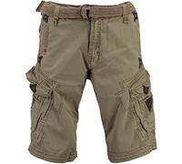 Geographical Norway Perle Pantaloni corti cargo da uomo, con cintura mastice XX-Large