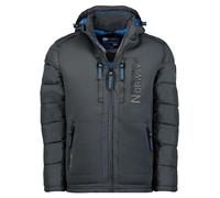 Geographical Norway Piumino Bomber Parka Outdoor Cappuccio Grigio Uomo