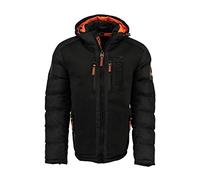 Geographical Norway Piumino Bomber Parka Outdoor Cappuccio Nero Uomo