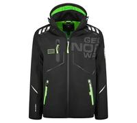 Geographical Norway Robin Men - Softshell Uomo Impermeabile Con Cappuccio - Abbigliamento Giacca Vento Tattica Outdoor - Escursionismo - Trekking Autunno Invernale Primavera (Nero S)