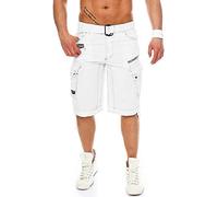 Geographical Norway Short Panoramique Bell Men/Short/Bermuda Uomo/Pantacourt Cargo in Cotone/Abbigliamento Ragazzo/Shorts e Bermuda di qualità (XL, Bianco)