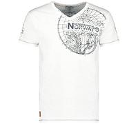 Geographical Norway T-Shirt Jimperable Uomo 100% Cotone Maglia Manica Corta WN958F-GN (Bianco, XXL)