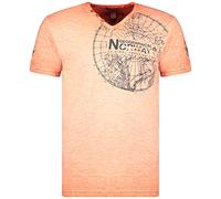 Geographical Norway T-Shirt Jimperable Uomo 100% Cotone Maglia Manica Corta WN958F-GN (Corallo, M)