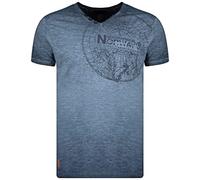 Geographical Norway T-Shirt Jimperable Uomo 100% Cotone Maglia Manica Corta WN958F-GN (Marino, M)