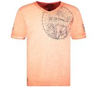 Geographical Norway T-Shirt Uomo JIMPERABLE Arancio Maglia Manica Corta M