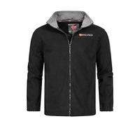 Geographical Norway TAMAZONIE Men - Spessa E Calda Felpa da Uomo con Chiusura A Zip - Giacca Invernale Calda da Uomo - Felpa A Maniche Lunghe Foderata - Maglione Comfort All'aperto Nero XL