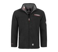 Geographical Norway TAMAZONIE MEN - Spessa E Calda Felpa Da Uomo Con Chiusura A Zip - Giacca Invernale Calda Da Uomo - Felpa A Maniche Lunghe Foderata - Maglione Comfort All'aperto NERO