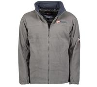 Geographical Norway - Calda giacca da uomo in pile invernale/mezza stagione grigio scuro S