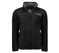 Geographical Norway Tamazonie Men - Uomo Warm Medio Spessore Fleece Zip - Uomo Autunno Inverno Primavera Giacca Calda - Maglia A Maniche Lunghe Soft Comfort Outdoor (Nero XXL)
