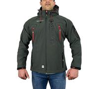 Geographical Norway Tangata - Giacca in softshell, da uomo, per attività all'aperto, colore blu, L, grigio., S
