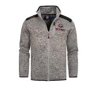 Geographical Norway Tavid Men - Pile caldo con zip da uomo - Giacca di felpa invernale morbida e calda da uomo - Morbida fodera a maniche lunghe per il sudore (Grigio_chiaro M)
