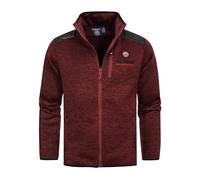 Geographical Norway Tavid Men - Uomo Warm Medio Spessore Fleece Zip - Uomo Autunno Inverno Primavera Giacca Calda - Maglia A Maniche Lunghe Soft Comfort Outdoor (Bordeaux S)