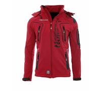 Geographical Norway Techno Men - Giacca Cappuccio Softshell Impermeabile Uomo - Giacca Vento Tattica Da Esterno - Escursionismo Sci Autunno Inverno Primavera
