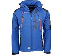 Geographical Norway Techno Men - Giacca Cappuccio Softshell Impermeabile Uomo - Giacca Vento Tattica Da Esterno - Escursionismo Sci Autunno Inverno Primavera