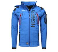 Geographical Norway Techno Men - Giacca Cappuccio Softshell Impermeabile Uomo - Giacca Vento Tattica Da Esterno - Escursionismo Sci Autunno Inverno Primavera