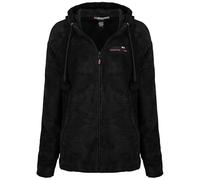 Geographical Norway Tilda Lady - Giacca in Pile Donna con Zip - Abbigliamento Caldo Comodo - Felpa Maniche Lunghe Resistente - Maglione Invernale Ideale Autunno Inverno (Nero M)