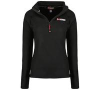 Geographical Norway Tug HZ Lady - Giacca in Pile Donna con Zip - Abbigliamento Caldo Comodo - Felpa Maniche Lunghe Resistente - Maglione Invernale Ideale Autunno Inverno (Nero S)