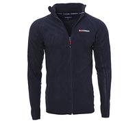 Geographical Norway Tug Men Full Zip - Uomo Thin Fleece Warm Zip - Uomo Autunno Inverno Primavera Warm Jacket - Manica Lunga Fur Sweater Soft Comfort Outdoor (Marino M)