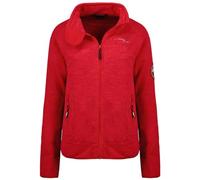 Geographical Norway Tyrell Lady - Giacca in Pile Donna con Zip - Abbigliamento Caldo Comodo - Felpa Maniche Lunghe Resistente - Maglione Invernale Ideale Autunno Inverno (Rosso M)
