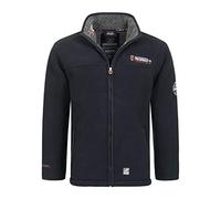 Geographical Norway Ubolt Men - Uomo Warm Thick Fleece Zip - Uomo Warm Winter Sweatshirt Jacket Soft - Felpa A Maniche Lunghe Foderata - Ideale Autunno Inverno (Marino M)