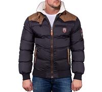 Geographical Norway Uomo Parka Abramovitch Giacca Invernale Giacca Trapuntata Nero XXL