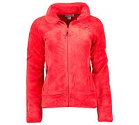 Geographical Norway Upaline Lady - Giacca Pile Donna Fine Fleece Warm con Zip - Autunno Inverno Primavera Sci Montagna - Manica Lunga Felpa Pelliccia Morbido Comfort Outdoor (Rosso XXL)