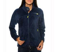 Geographical Norway Upaline Lady - Pile fine Donna Caldo fermetur Zip - Giacca Autunno Inverno Primavera Calda Donna - Manica Lunga Maglione Pelliccia Morbido Comfort Outdoor, Blu (Navy), S