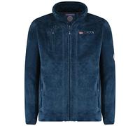 Geographical Norway Upload Men - Pile caldo con zip da uomo - Giacca di felpa invernale morbida e calda da uomo - Morbida fodera a maniche lunghe per il sudore (Blu_marino XL)