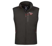 Geographical Norway VAKITO Uomo - Softshell senza maniche Antivento e leggero, gilet con cerniera per esterni, ideale per escursioni e attività all'aperto, Nero , L