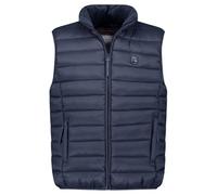 Geographical Norway Vamigotal Men Basic - Gilet Veste Uomo Imbottita Calda Autunno-Invernale - Cappotto Caldo - Giacca Antivento A Manica Corta e Tasche - Abito Ideale (Blu Marino S)