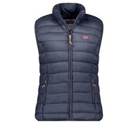 Geographical Norway Vatikolorama Lady Basic - Gilet da donna caldo Matelassee senza maniche, per autunno e inverno, primavera estiva, giacca a cappotto caldo, piumino a maniche corte, giacca (blu navy