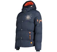 Geographical Norway Verveine Men - Giacca Invernale Autunnale Uomo - Fodera Calda Per Cappotto - Giacca Vento A Maniche Lunghe - Abito Ideale Per Uomini Casual (Marino S)