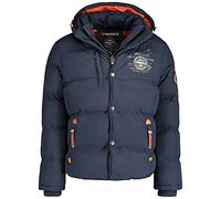 Geographical Norway Verveine Men - Giacca Invernale Autunnale Uomo - Fodera Calda Per Cappotto - Giacca Vento A Maniche Lunghe - Abito Ideale Per Uomini Casual (Marino S)