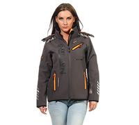 Geographical Norway Women's Softshell Jacket G-ROSE - Grey / ORANGE - L/3