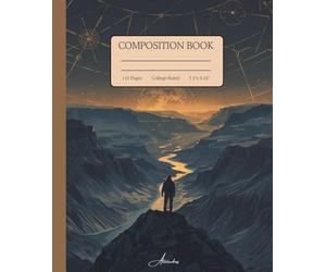 Geography Composition Notebook - College Ruled, Vintage Exploration Illustration: A Classic Notebook for Geography Studies, Maps, and World Exploration