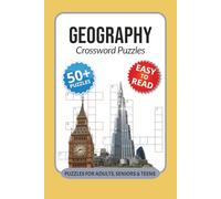 Geography Crossword Puzzles: Crossword Puzzles with Easy to Read Print about Geography, Landforms, Countries and More I 6x9 inches, 120 pages I 50+ ... Gift for teachers, students and travel lovers