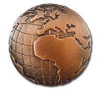Geography Globe Badge Lapel Pin - Consapevolezza della Terra e Ambiente