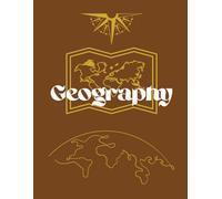 Geography Lined Notebook Gold: Great for school or self learning