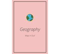 Geography Notebook: Minimalist School Notebook for Geography, 60 Pages, pink and simple