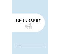 Geography Notebook - Minimalist School Notebook Series: Subject Notebook with squared pages, calendar, important tasks to do list & grade tracker