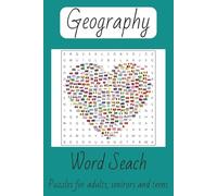 Geography Word Search Puzzle Book: Word Searches with Easy to Read Print about Countries, Cities, Territories | 6x9 inches, 110 pages | 50+ pages... Gift for Vacations, Holidays, Free Times