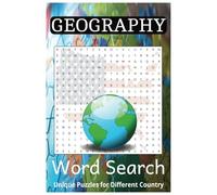 Geography Word Search Puzzle Book: Word Searches with Easy to Read Print about Geography, Includes Country Flags, and Shapes. 6x9 Inches, 110 Pages, ... Travel, Holidays, Puzzle Lovers, Adventurers