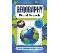Geography Word Search Puzzle Book: Word Searches with Easy to Read Print about Geography, Landscapes, Terrain and more | 6x9 inches, 110 pages | 50+ ... Gift for Vacations, Holidays, and Free Times