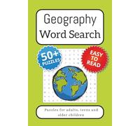 Geography Word Search Puzzle Book: Word Searches with Easy to Read Print about Geography, Topography, our Planet and more | 6x9 inches, 110 pages | ... Gift for Vacations, Holidays and Free Times